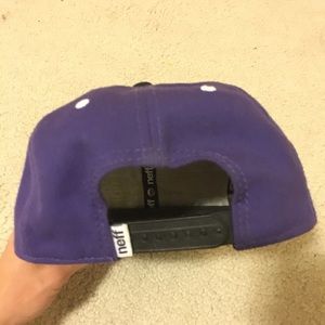 Purple Neff hat, flat bill, SnapBack, adjustable